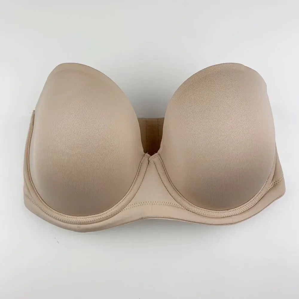 Wacoal Red Carpet Strapless Bra Underwire Tan 854119 Size 32DDD (32F)